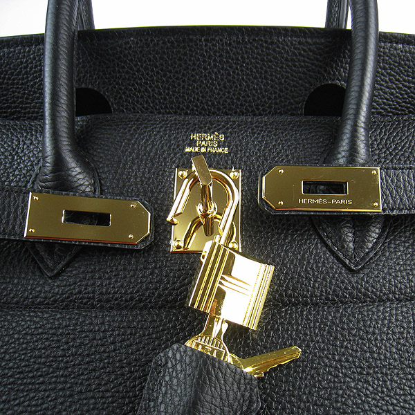 Cheap Hermes Birkin 42cm Replica Togo Leather Bag Black 6109 - Click Image to Close